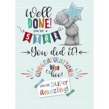 Well Done Me to You Bear Congratulations Card Image Preview